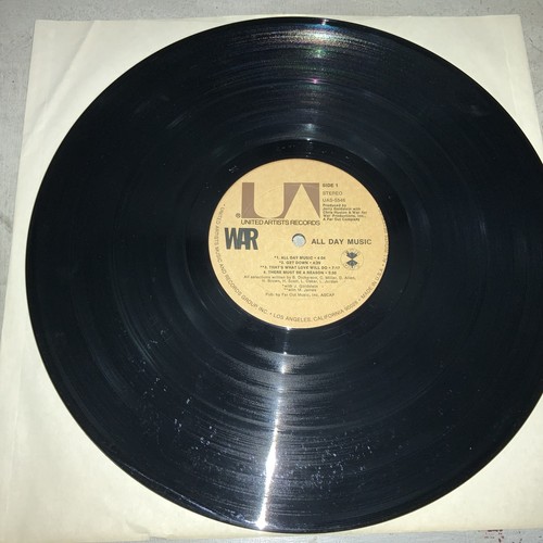 WAR - All Day Music 1971 United Artists Records Debut First LP Funk Soul Vinyl - Picture 3 of 4