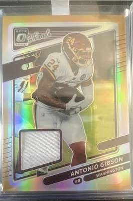 2021 Panini Donruss Optic - Donruss Threads Antonio Gibson #TH-1 Prime /50 (MEM)
