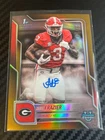 2025 Bowman Chrome University Football Gold Refractor Nate Frazier #BCA-NF
