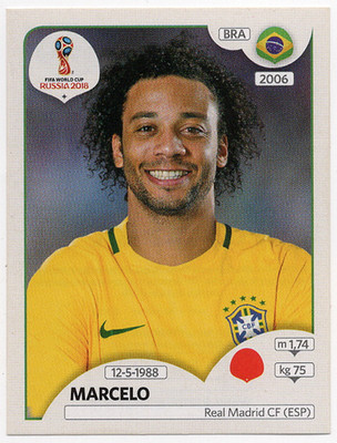 #360 Marcelo Brazil Panini FIFA World Cup Russia 2018 Sticker