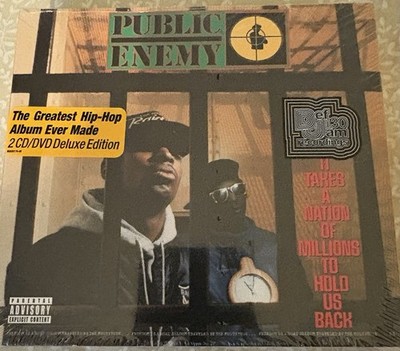 PUBLIC ENEMY - IT TAKES A NATION OF MILLIONS TO HOLD US BACK 2 CD + DVD NEW! 