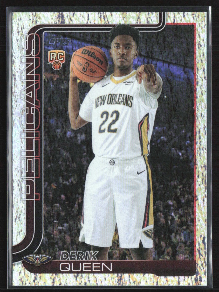 Derik Queen 2025-26 Topps Holo Foil RC A #213 New Orleans Pelicans