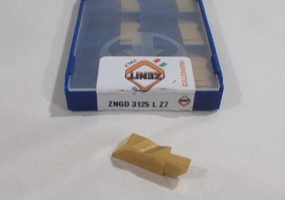 BOX OF 10, ZENIT CARBIDE GROOVING INSERTS ZNGD 3125 L Z7 , TITANIUM NITRIDE