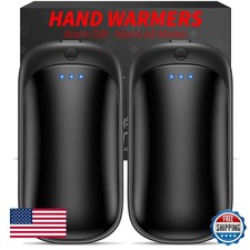 Lerat 2 Pack Rechargeable Hand Warmers Portable Electric Reusable Power Bank
