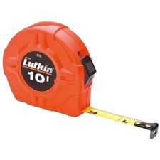 Crescent Lufkin Hi-Viz Series L610N Tape Measure, 10 ft L Blade, 1/2 in W Blade,