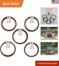 Anodized Aluminum Bonsai Training Wire 5-Size Starter Set with Canvas Bag - 1...