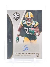 JAIRE ALEXANDER 2018 PANINI LIMITED ROOKIE AUTO /199 #180 PACKERS Q3249