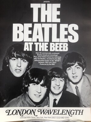Coors Presents The Beatles at the Beeb Poster London Wavelength | eBay