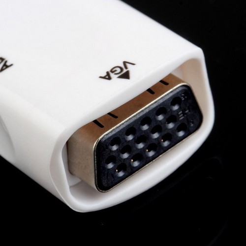 HDMI female to VGA Converter Adapter 1080P With Audio Cable For PC TV FQ - Bild 3 von 4