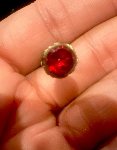 VICTORIAN G.F. MECHANICAL PENCIL - RUBY STONE ONTOP FANCY ETCHING !! - Picture 6 of 8