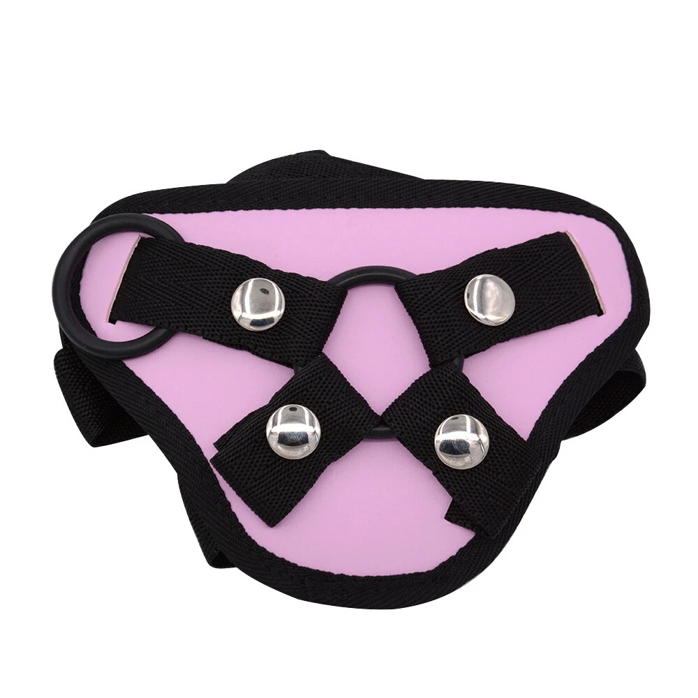 Pink Adjustable Pegging Strap on Harness Waist Up to 60 Inches Backless
