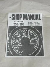 Shop Repair Service Manual Honda C72 C77 CS72 CS77 CB72 CB77 Super Hawk Dream