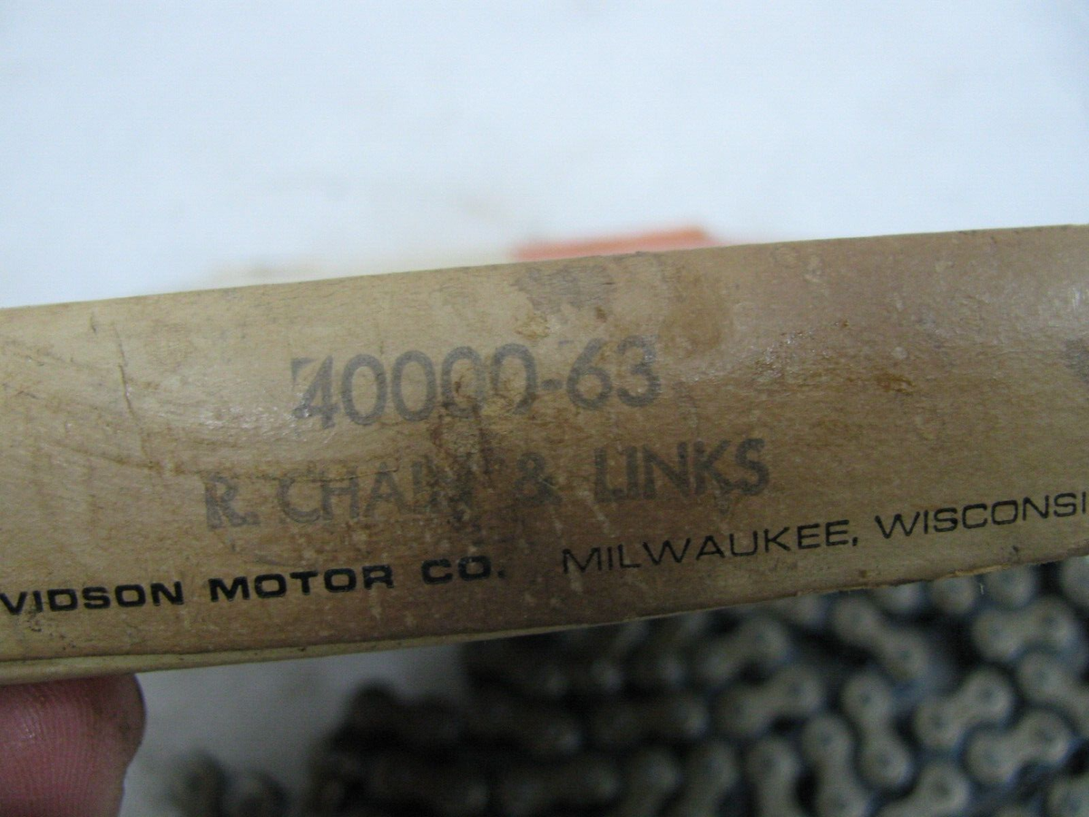 NOS original Harley Davidson Duckworth rear Chain 40000-63