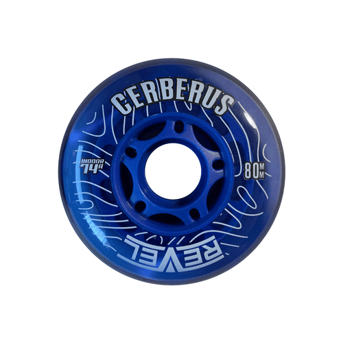 Alkali Roller Hockey Wheels - Revel Cerberus 76/80 HiLo 74A Blue (8-Pack) - Picture 2 of 2
