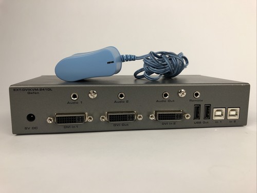 GEFEN 2X1 DVIKVM DL SWITCH Duel Link DVI-USB Audio Switch - Free Shipping - Afbeelding 5 van 7