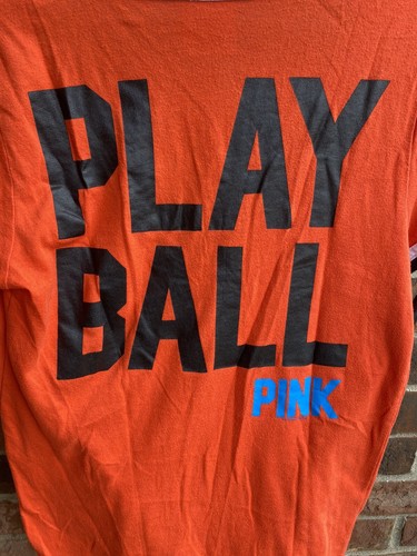 NFL Miami Dolphins Play Ball Orange T Shirt Victoria Secret Pink Woman M - Picture 6 of 14