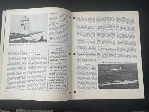 RCAF ORIGINAL OCT 1958 ROUNDEL MAGAZINE | MARITIME COM | OVERSEAS FERRY EX CON - Picture 6 of 13