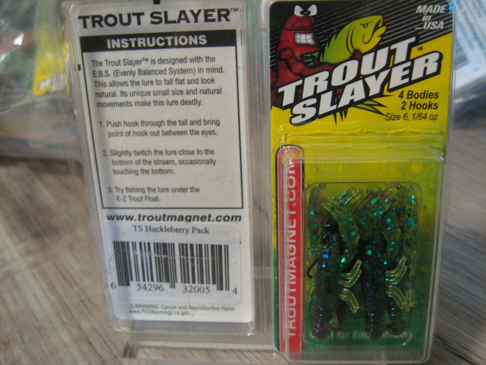 2 Packs Leland's Trout Slayer Jigs & Plastic Fishing Baits Crawfish