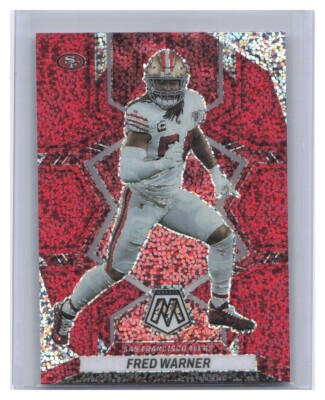 Fred Warner 2022 Mosaic Football - Red Sparkle #222 - San Francisco 49ers