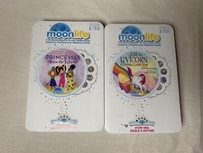 Moonlite Story Reel 2 Pack Lot Princess Save The World, Uni The Unicorn 