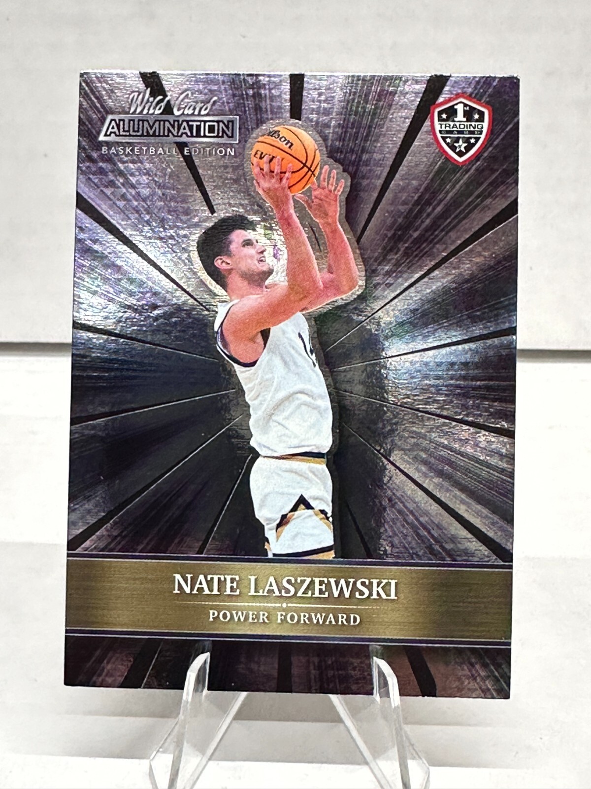 2022 Wild Card Alumination #ABC-64 Nate Laszewski Notre Dame Fighting Irish