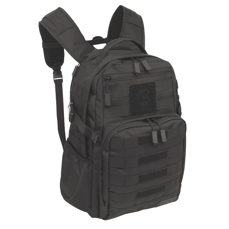 SOG Ninja Tactical Bag Skull Black Molle Pack Military Backpack w USA Flag Patch