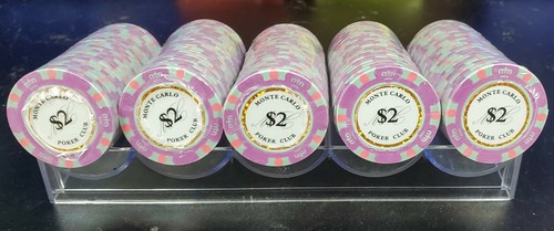 NEW 600 Monte Carlo Smooth 14 Gram Clay Poker Chips Bulk - Pick Your Chips - Picture 5 of 6