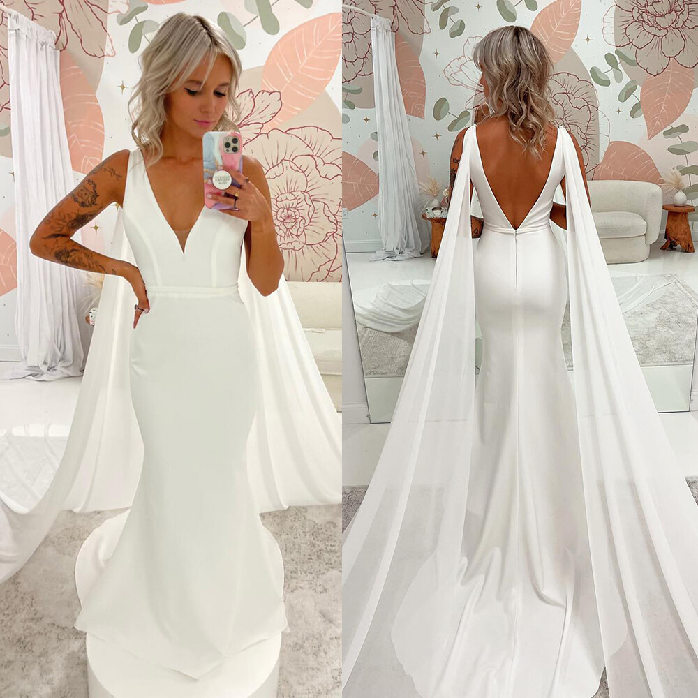 sachin and babi light blue dress Long Cape Dress for Women, Elegant Evening Maxi Dress with Flowing Cap –  Meravia main image 1