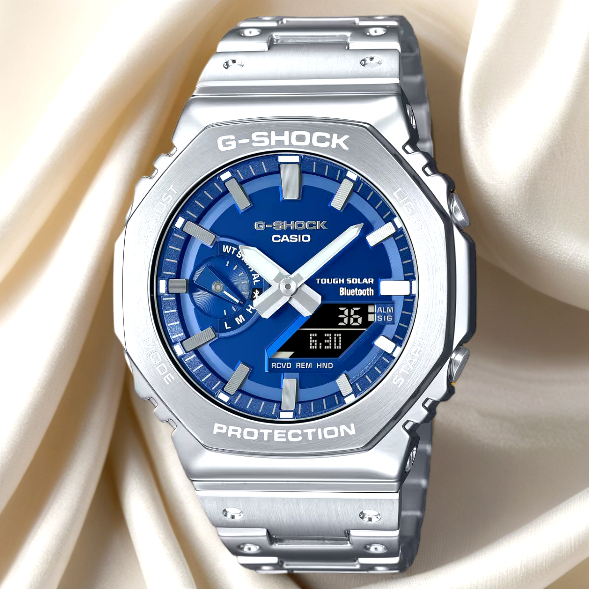 CASIO G-SHOCK GM-B2100AD-2AJF Blue Full Metal Analog Digital CASIO G-SHOCK GM-B2100AD-2AJF Blue Full Metal Analog Digital