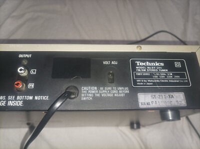 Tuner Technics ST-Z11L Argenté, Révisé, Compatible FM/AM, Sorties Stéréo RCA