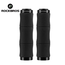 ROCKBROS Bike Handlebar Grips Bamboo Joint Sponge Comfortable Shock Absorbing