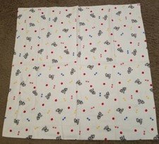 Handmade Flannel Receiving Blanket with  Spotted Dog/Paw Print