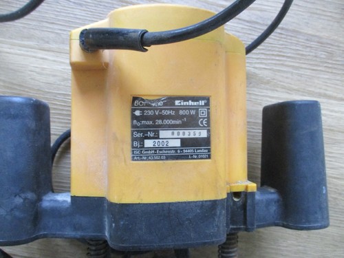 EINHELL BAVARIA BOF 700 ROUTER - 240 VOLT 800 WATT - GOOD WORKING ORDER - Picture 8 of 12