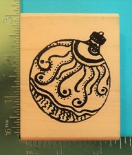 American Art Stamps CHRISTMAS ORNAMENT Rubber Stamp