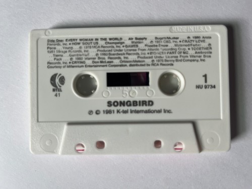 K-Tel Songbird Cassette Tape Various Artists 1981 - PLAY TESTED - Imagen 4 de 6