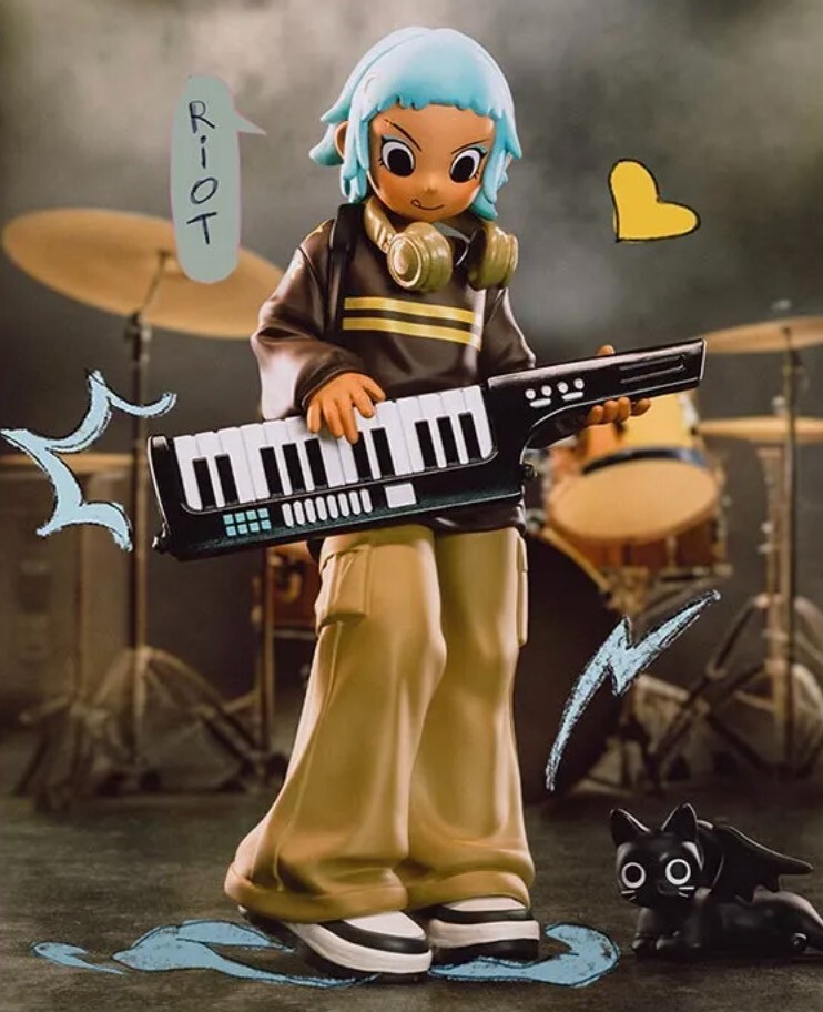 POP MART Peach Riot Rise Up Series Figure Frankie Sick Beats New