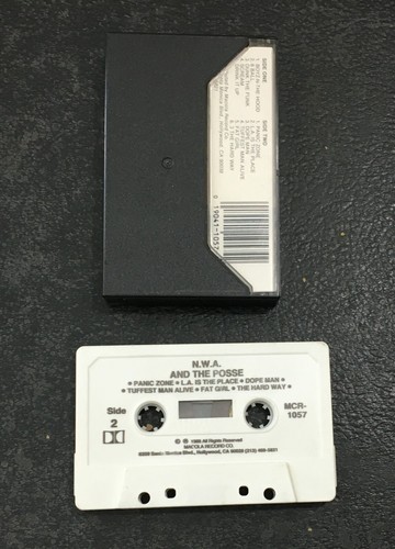 NWA N.W.A. And The Posse Cassette 1988 Ruthless Records White Tape Rare - Bild 2 von 2