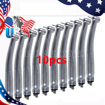 1-10Pcs USA Dental High Speed Handpiece Push Button Turbine 4Holes JSD