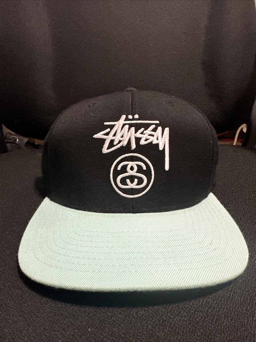 Stussy X Starter SS Link Black Mint Green SnapBack Hat