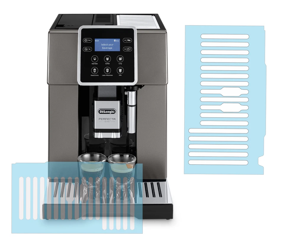 3-5-10 x Schutzfolien für Tropfblech  DeLonghi Perfecta Evo 428.40 SB & 428.80 B