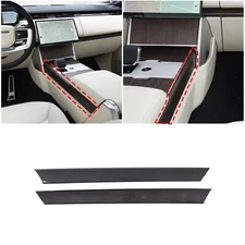 Real Carbon Fiber Center Console Side Trim Strip Cover For Range Rover 2023-2024