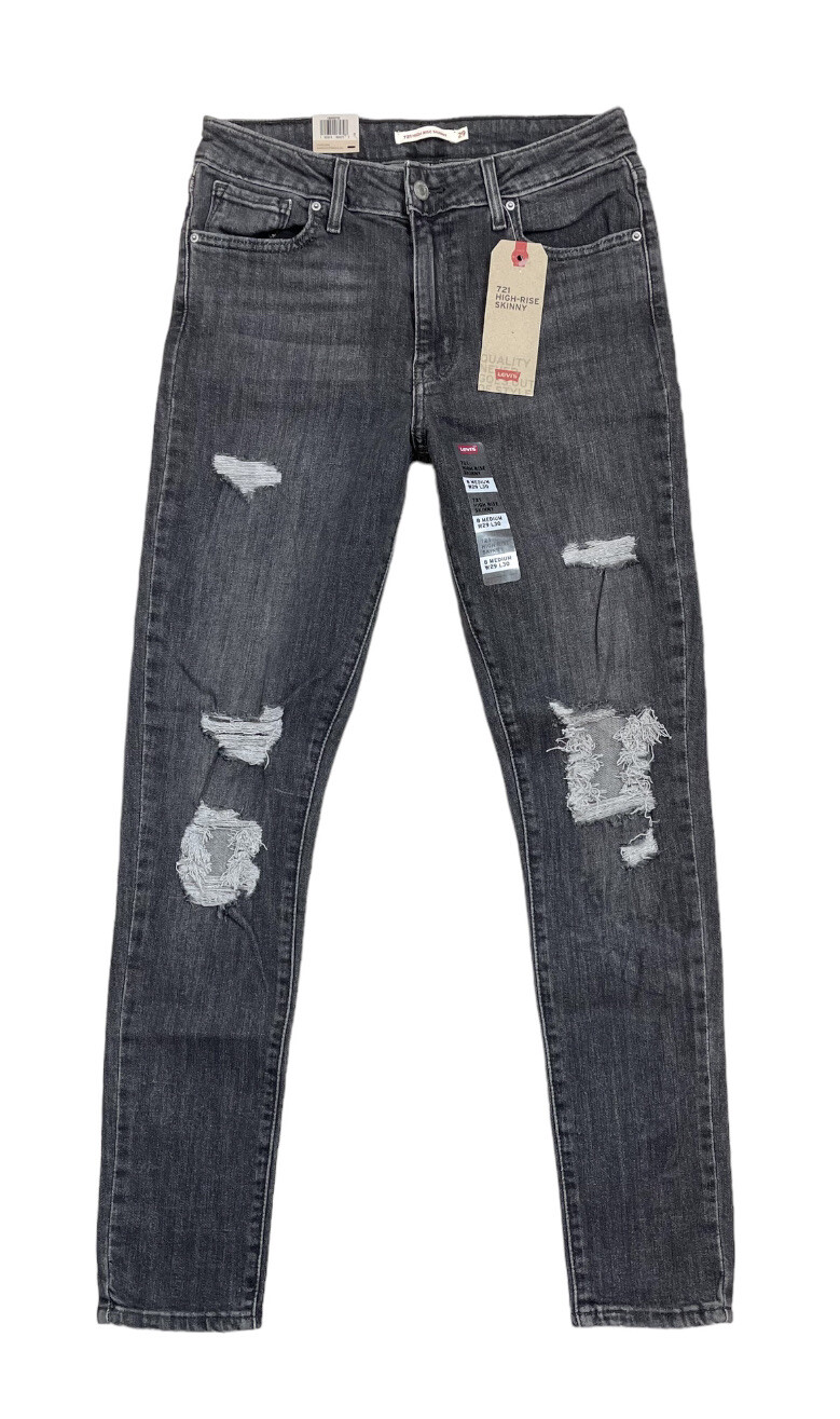 29x30 Black Distressed Stretch Denim Nwt