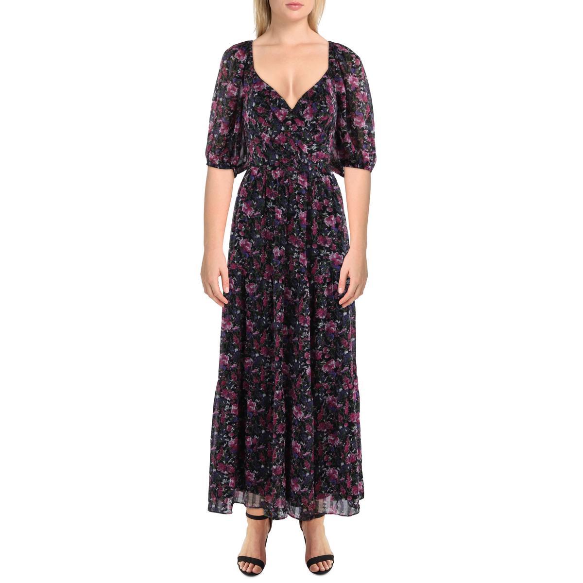 Длинное полуофициальное макси-платье Lucy Paris Womens Linden Pintuck BHFO 8403