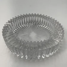 CLEAR COLORED, Glass Ashtray, Vintage U.S.A. 60's 