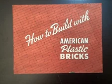 How to Build with American Plastic Bricks 16 Pg. ELGO PLASTICS CATALOG 1953