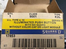 Square D - 9001K2L Illuminated Push Button w/o Color Cap or Light Module
