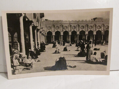 RARE ANTIQUE B&W VINTAGE 1900S 1905 UNIVERSITY OF EL AZHAR CAIRO EGYPT POSTCARD