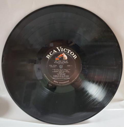 1967 Elvis Presley How Great Thou Art LPM 3758 MONO DYNAGROOVE *Record Only*