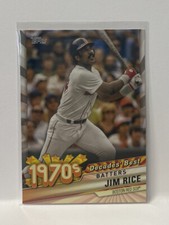 Jim Rice Boston Red Sox  1970’s Decades Best 2020 Topps Baseball MLB 