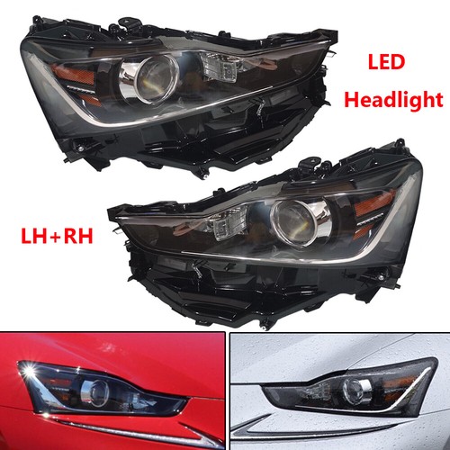 Pair LED Headlight Left+Right Side for 2017 2018 2019 2020 Lexus IS IS300 IS350 - Picture 2 of 24